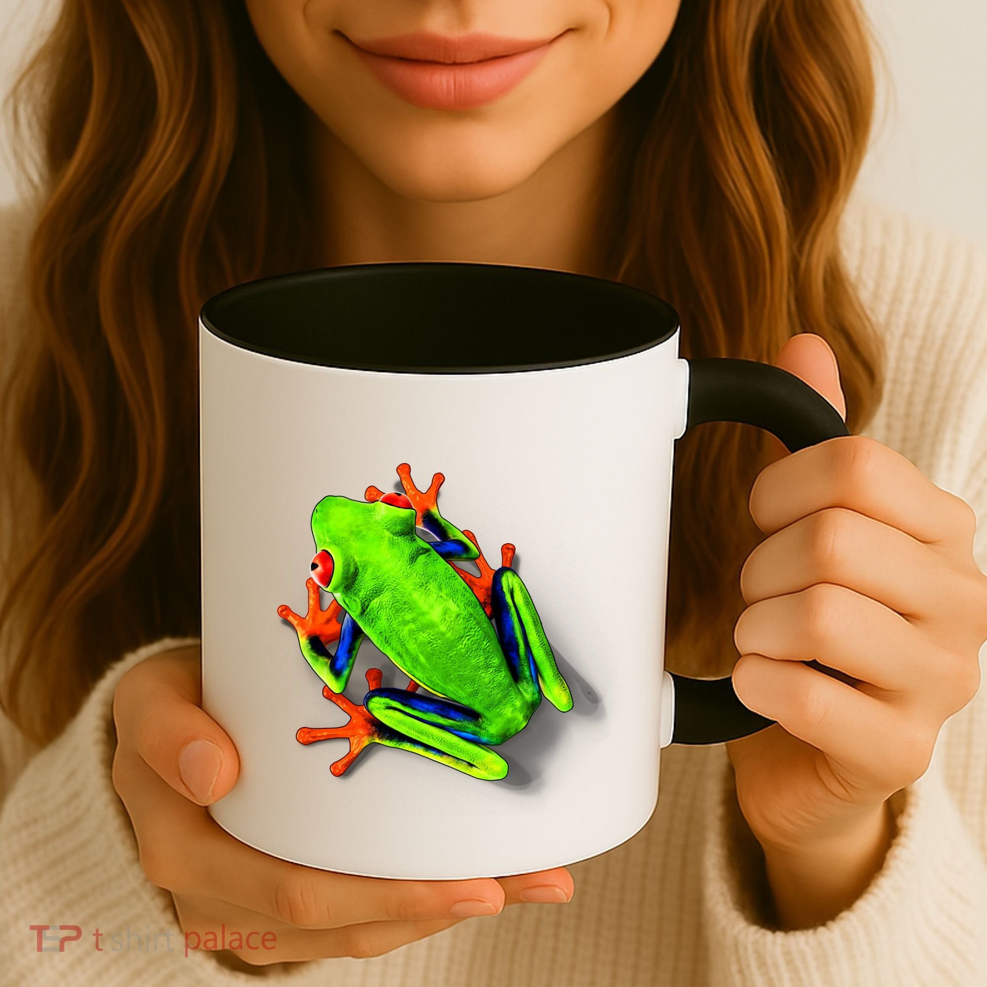 Little Green Frog Coffee Mug