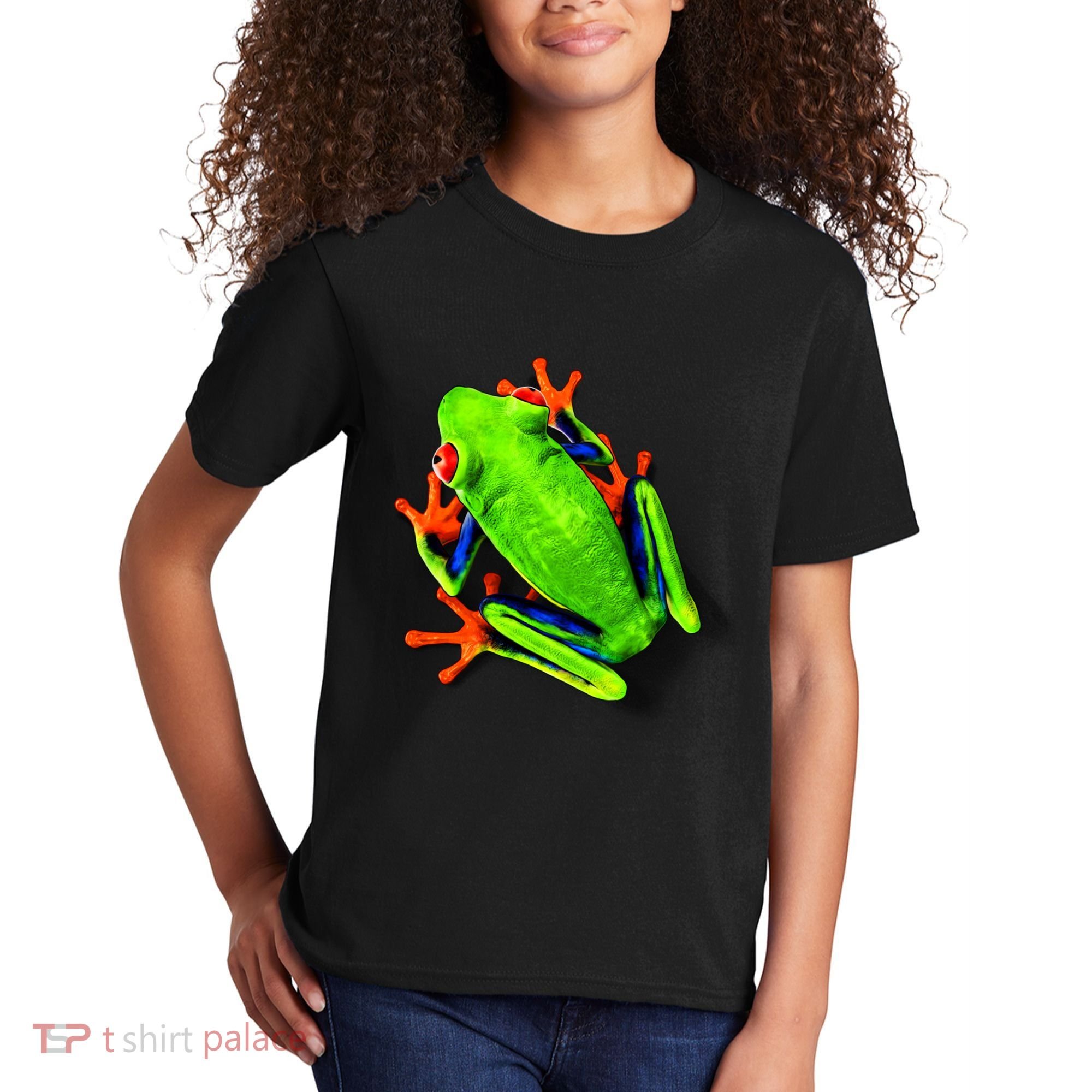 Little Green Frog Kids T-Shirt