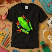 Little Green Frog Kids T-Shirt thumb 3