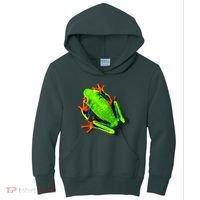 Little Green Frog Kids Hoodie thumb 0