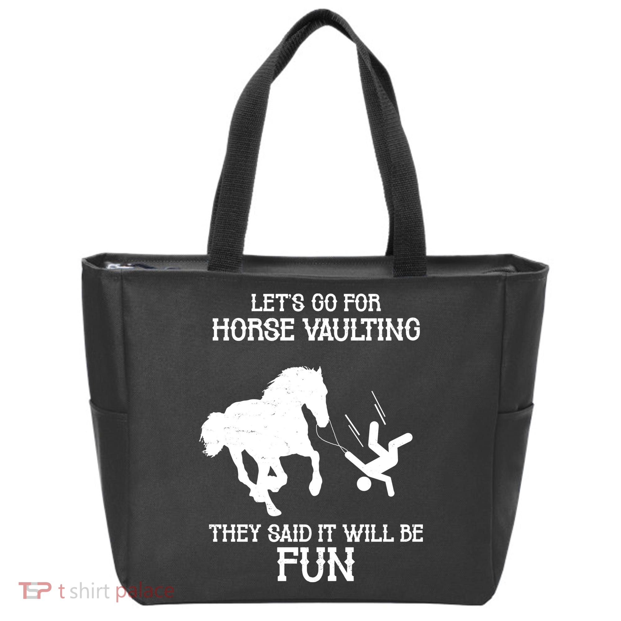 Let's Go For Horse Vaulting They Said It Will Be Fun Tote Bag