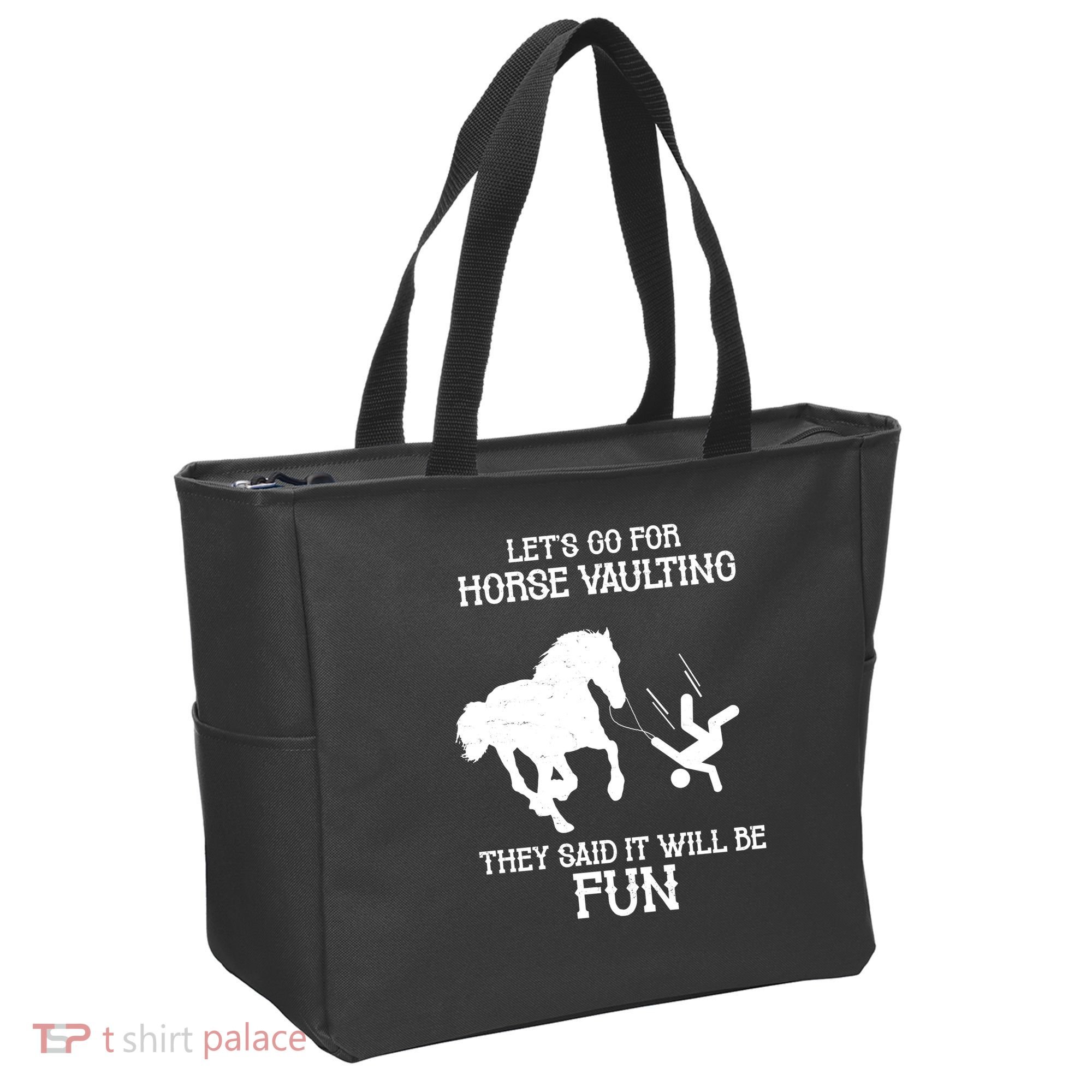 Let's Go For Horse Vaulting They Said It Will Be Fun Tote Bag