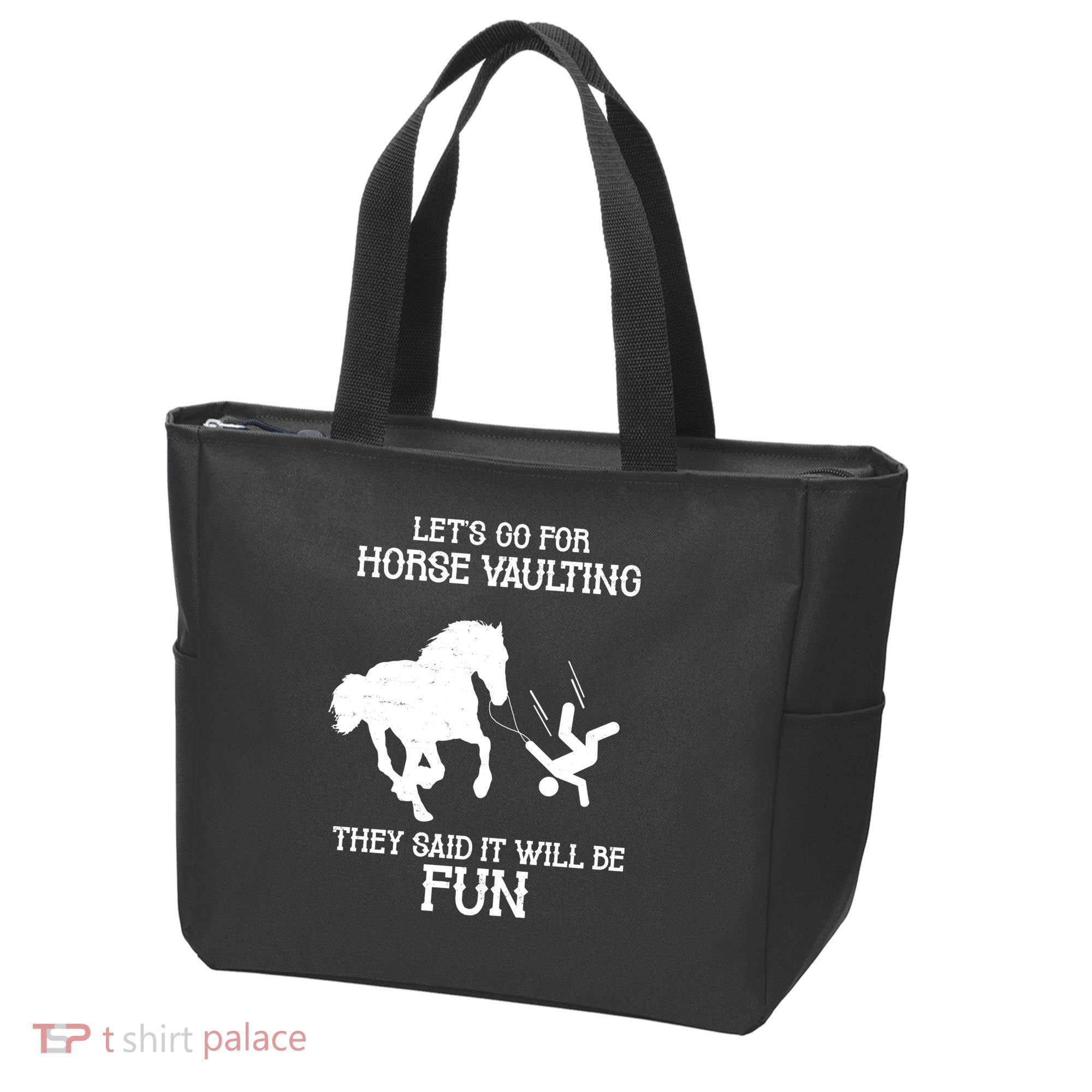 Let's Go For Horse Vaulting They Said It Will Be Fun Tote Bag