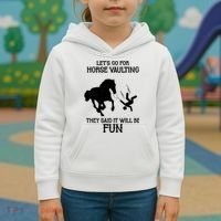 Let's Go For Horse Vaulting They Said It Will Be Fun Kids Hoodie thumb 3
