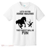 Let's Go For Horse Vaulting They Said It Will Be Fun Kids T-Shirt thumb 0