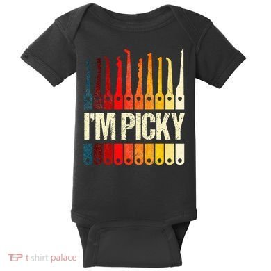 Locksmith Gifts Funny IM Picky Lock Picking Tools Baby Bodysuit
