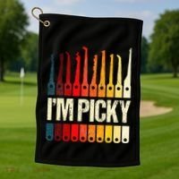 Locksmith Gifts Funny IM Picky Lock Picking Tools Golf Towel thumb 1
