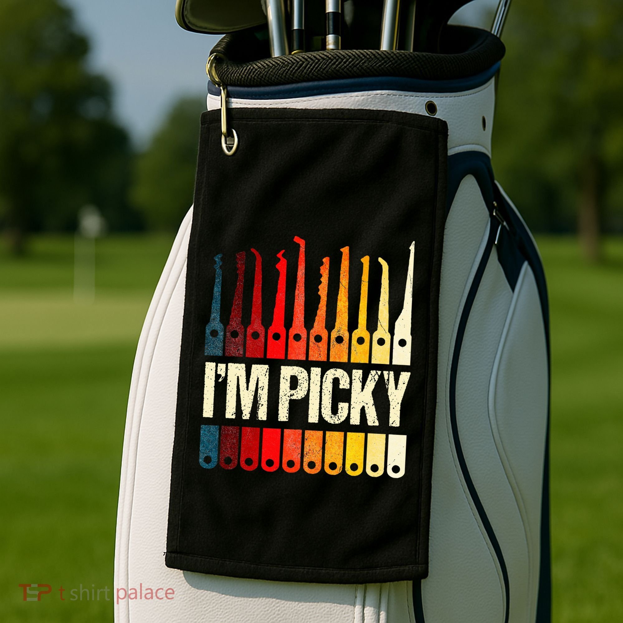 Locksmith Gifts Funny IM Picky Lock Picking Tools Golf Towel