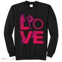 Love Gymnastics Funny Gymnast Turns Flips Girl Gift Sweatshirt thumb 0