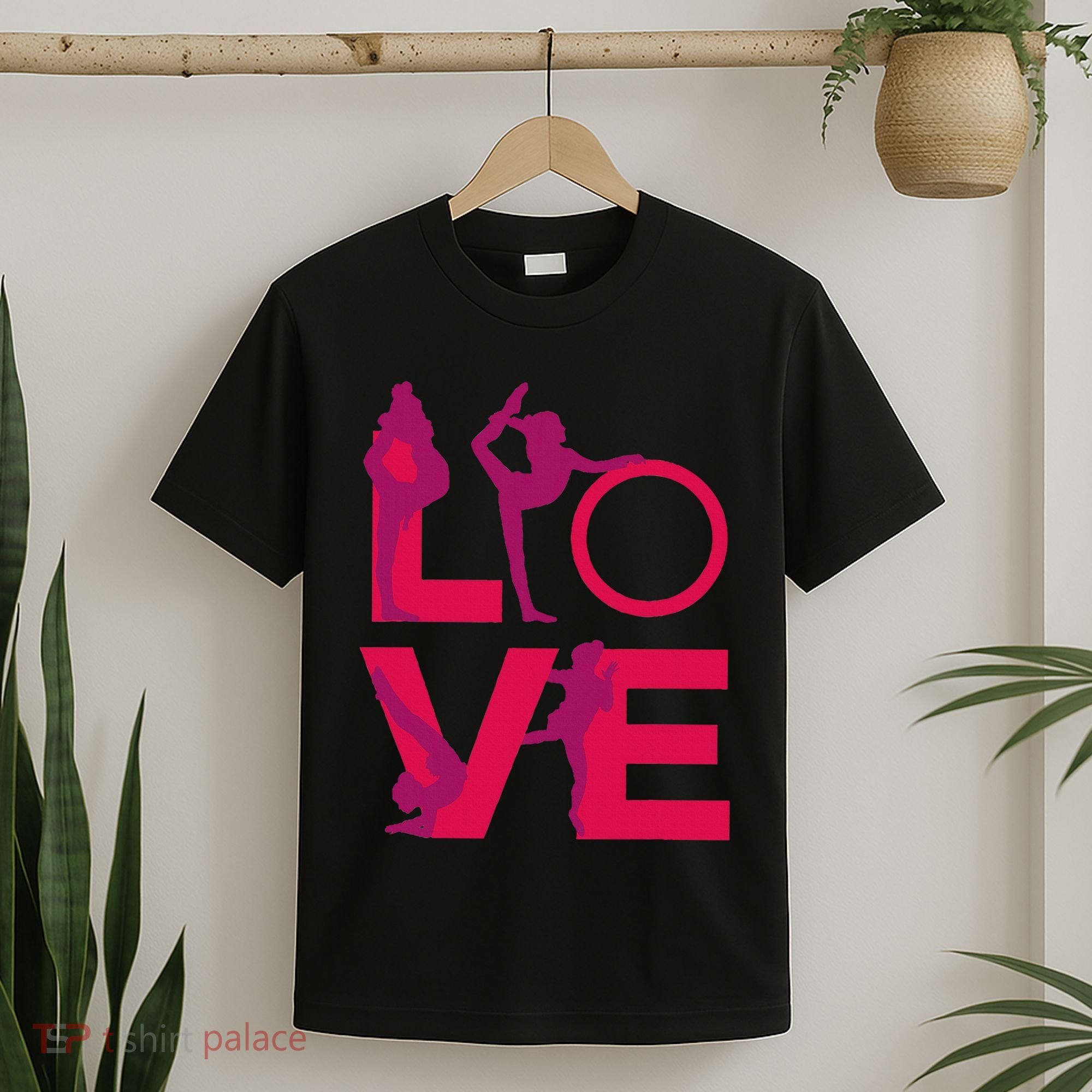 Love Gymnastics Funny Gymnast Turns Flips Girl Gift T-Shirt