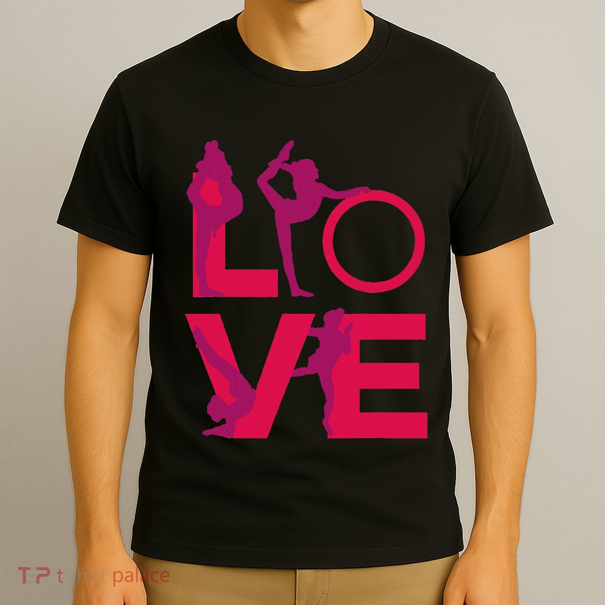 Love Gymnastics Funny Gymnast Turns Flips Girl Gift T-Shirt