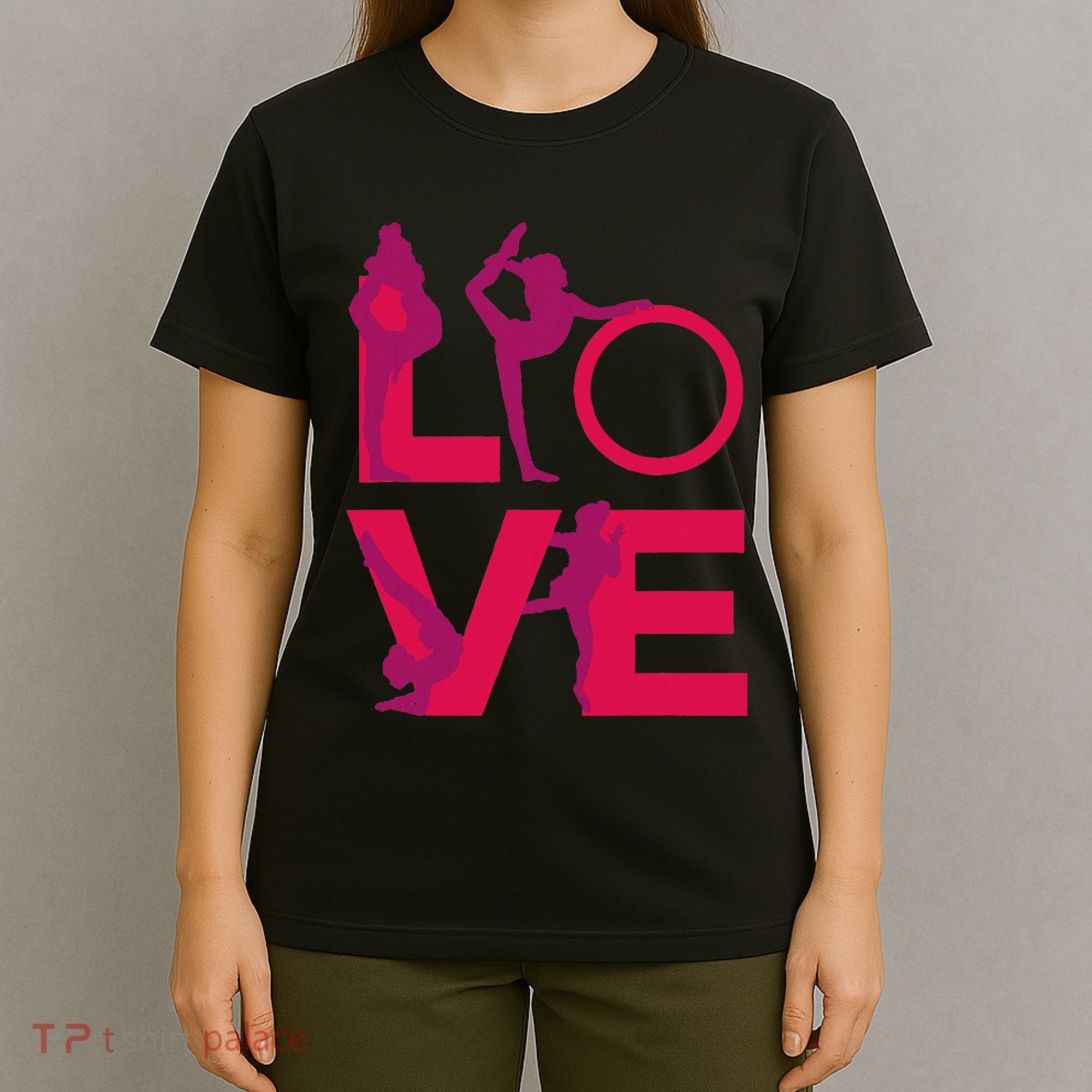 Love Gymnastics Funny Gymnast Turns Flips Girl Gift T-Shirt