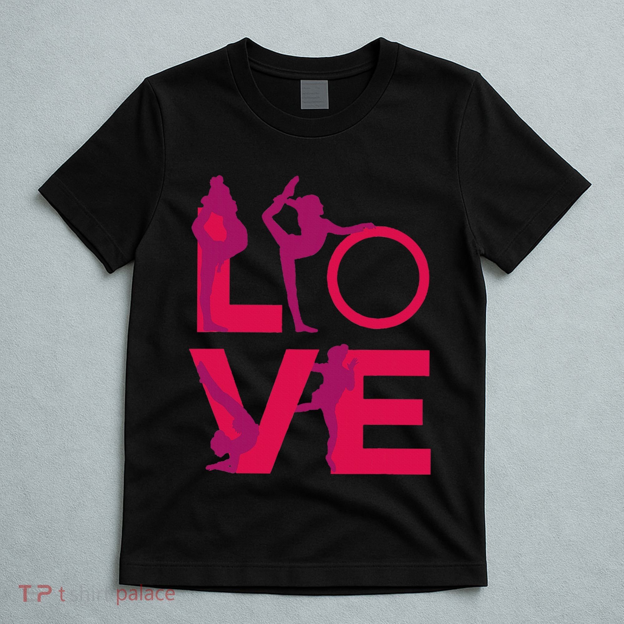 Love Gymnastics Funny Gymnast Turns Flips Girl Gift T-Shirt