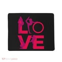 Love Gymnastics Funny Gymnast Turns Flips Girl Gift Mousepad thumb 0