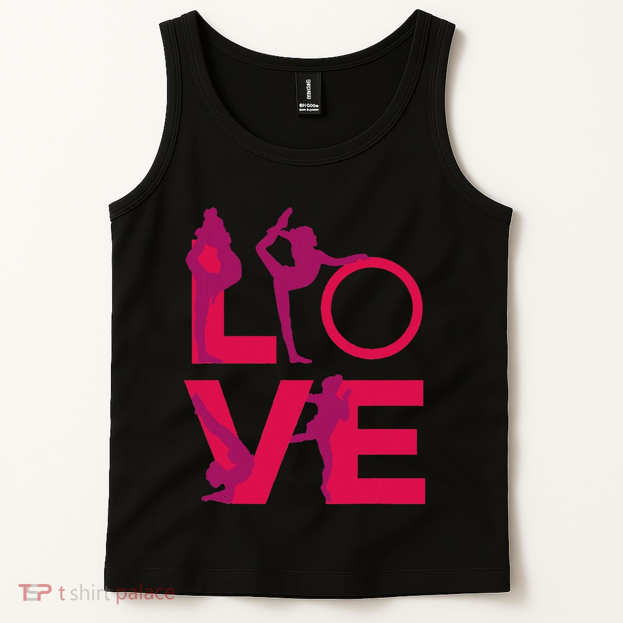 Love Gymnastics Funny Gymnast Turns Flips Girl Gift Tank Top
