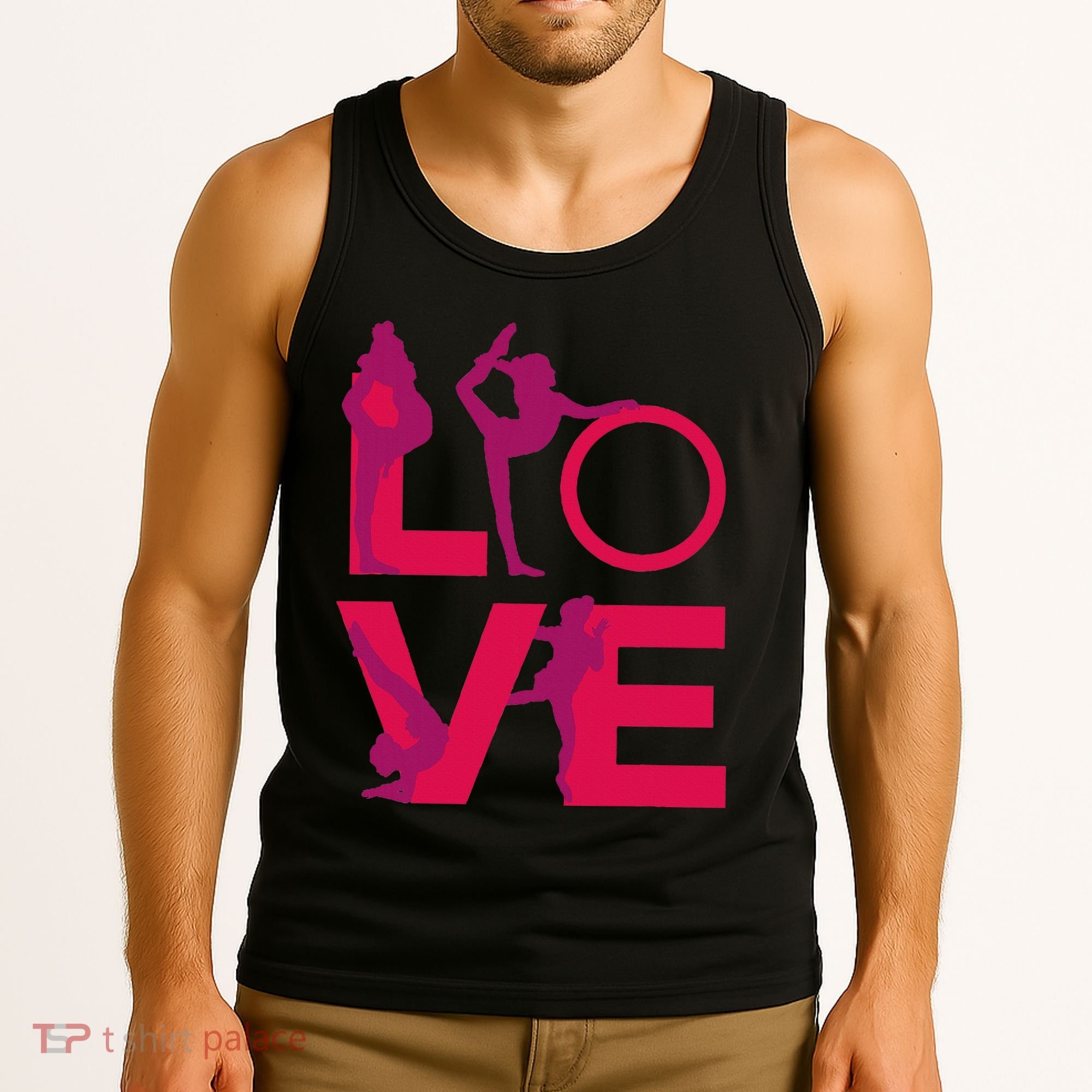Love Gymnastics Funny Gymnast Turns Flips Girl Gift Tank Top