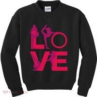 Love Gymnastics Funny Gymnast Turns Flips Girl Gift Kids Sweatshirt thumb 0