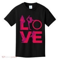 Love Gymnastics Funny Gymnast Turns Flips Girl Gift Kids T-Shirt thumb 0