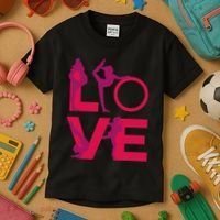 Love Gymnastics Funny Gymnast Turns Flips Girl Gift Kids T-Shirt thumb 3