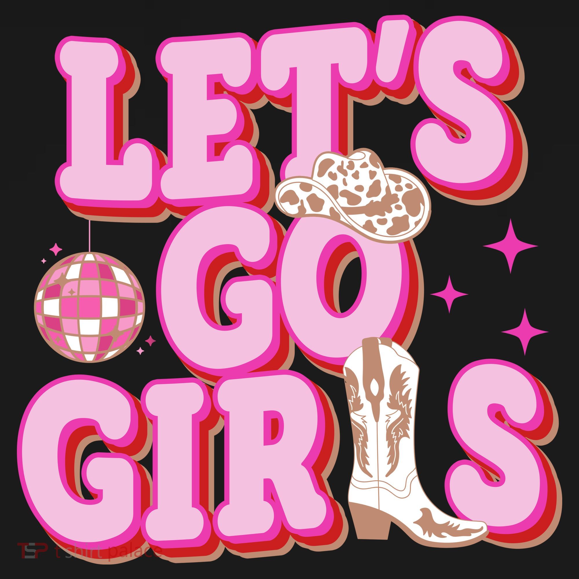 Lets Go Girl Cowgirl Howdy Women's Tank Top