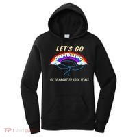 Let’S Go Gambling He Is About To Lose It All Funny Women's Hoodie thumb 0