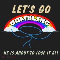 Let’S Go Gambling He Is About To Lose It All Funny Golf Towel thumb 3