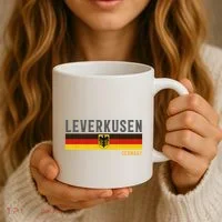 Leverkusen Germany Germany Flag Coffee Mug thumb 3