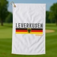 Leverkusen Germany Germany Flag Golf Towel thumb 1