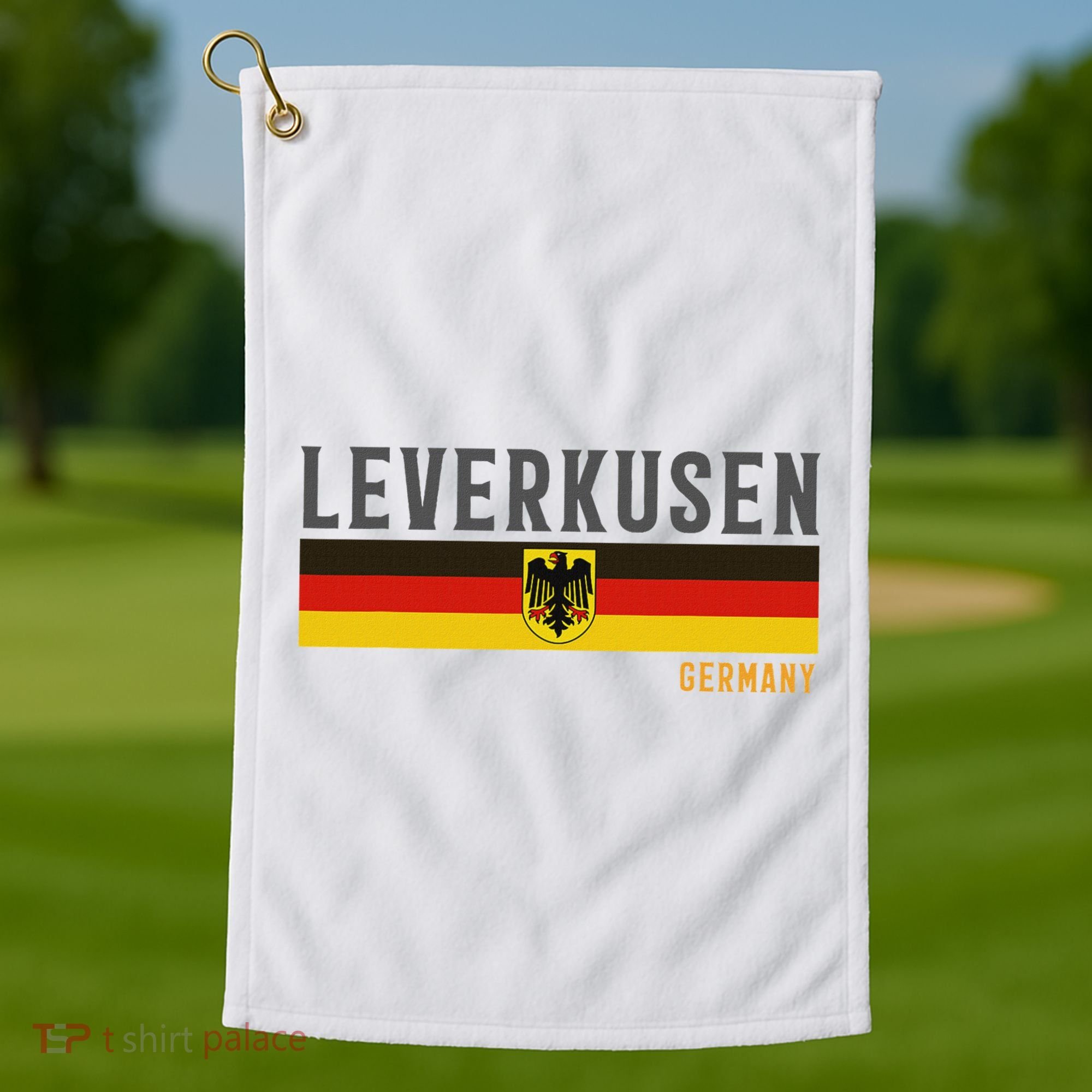 Leverkusen Germany Germany Flag Golf Towel