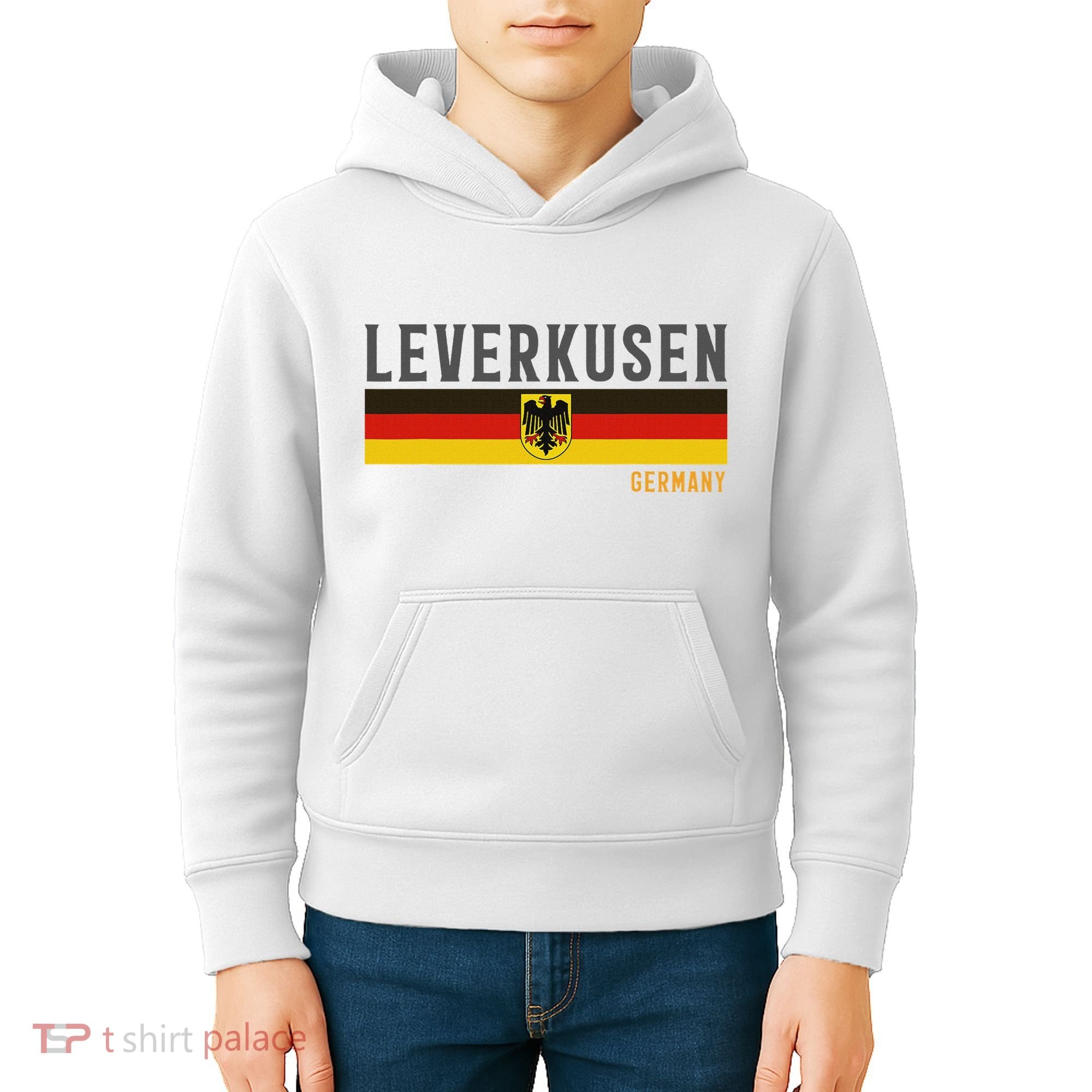 Leverkusen Germany Germany Flag Kids Hoodie