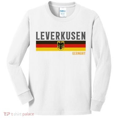 Leverkusen Germany Germany Flag Kids Long Sleeve Shirt