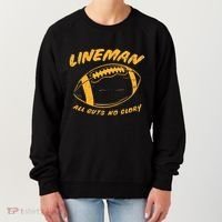Lineman Guts Glory Funny American Football Gridiron Gift Women's Sweatshirt thumb 0