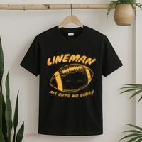 Lineman Guts Glory Funny American Football Gridiron Gift T-Shirt thumb 2