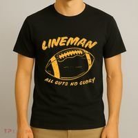 Lineman Guts Glory Funny American Football Gridiron Gift T-Shirt thumb 3