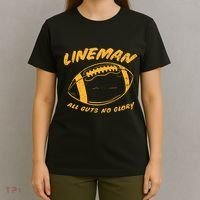 Lineman Guts Glory Funny American Football Gridiron Gift T-Shirt thumb 4