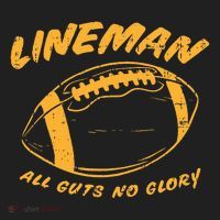 Lineman Guts Glory Funny American Football Gridiron Gift Beanie thumb 2