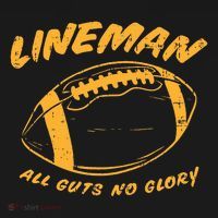 Lineman Guts Glory Funny American Football Gridiron Gift Women's Hoodie thumb 2