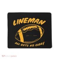 Lineman Guts Glory Funny American Football Gridiron Gift Mousepad thumb 0