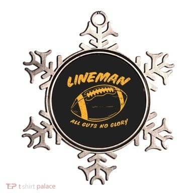 Lineman Guts Glory Funny American Football Gridiron Gift Ornament