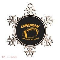 Lineman Guts Glory Funny American Football Gridiron Gift Ornament thumb 0
