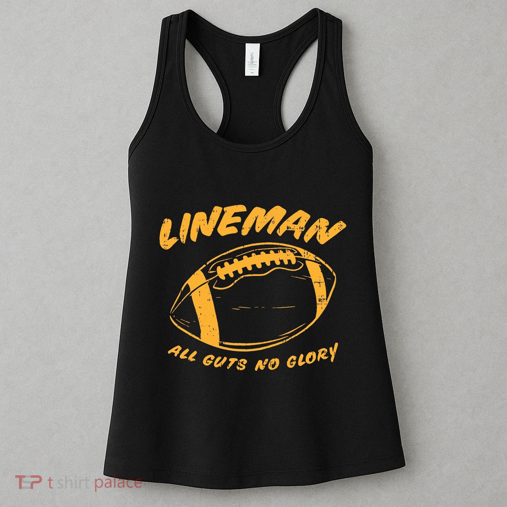 Lineman Guts Glory Funny American Football Gridiron Gift Women's Tank Top