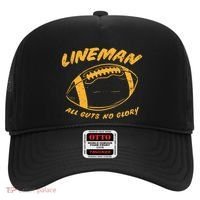 Lineman Guts Glory Funny American Football Gridiron Gift Hat thumb 0