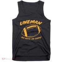 Lineman Guts Glory Funny American Football Gridiron Gift Tank Top thumb 0