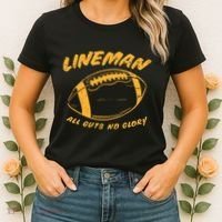 Lineman Guts Glory Funny American Football Gridiron Gift Women's T-Shirt thumb 2