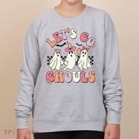 LetS Go Ghouls Halloween Ghost Outfit Costume Women's Sweatshirt thumb 0