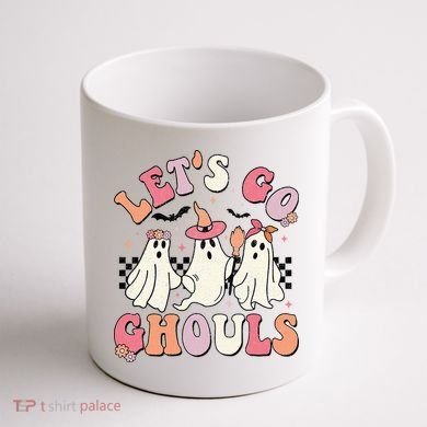 LetS Go Ghouls Halloween Ghost Outfit Costume Coffee Mug back