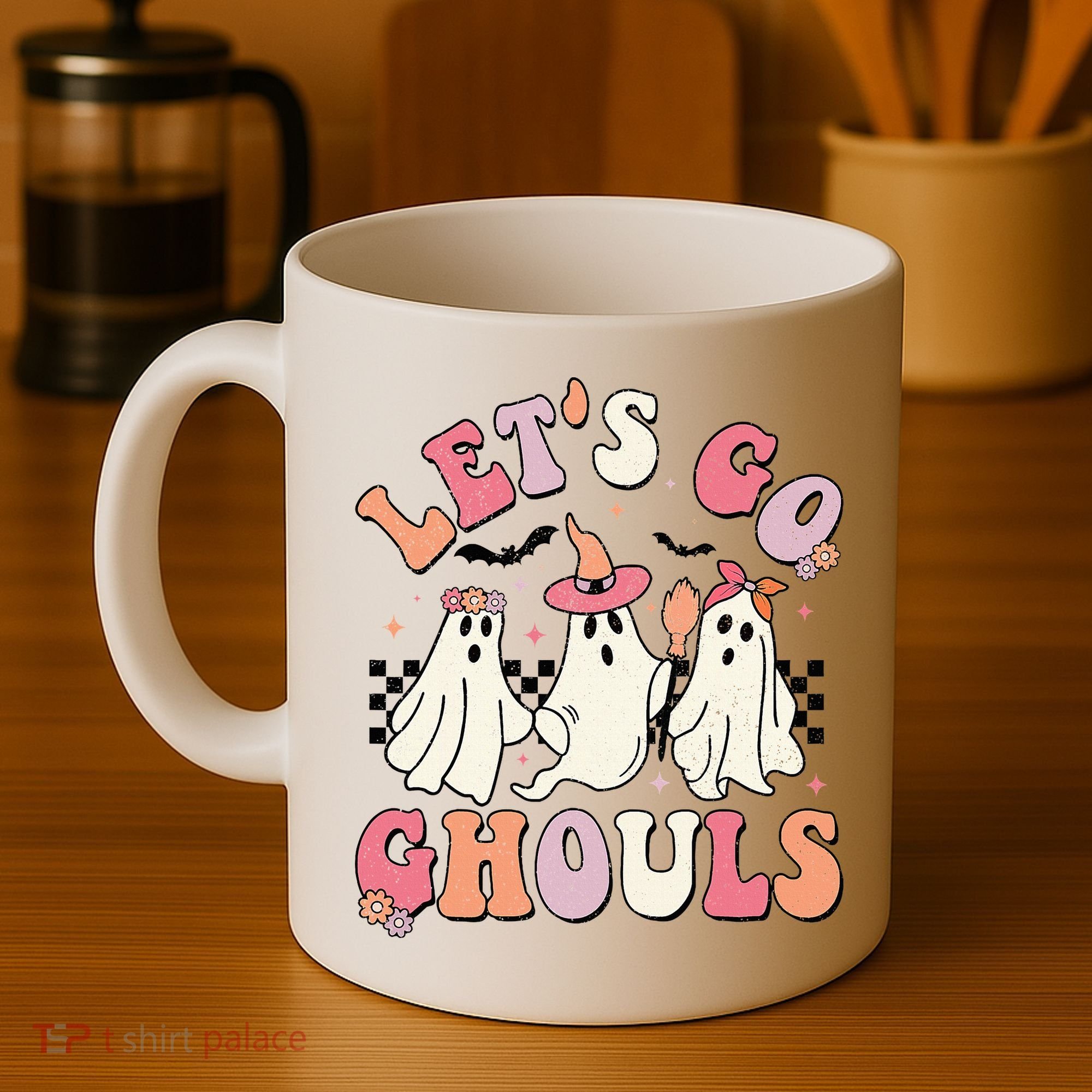 LetS Go Ghouls Halloween Ghost Outfit Costume Coffee Mug