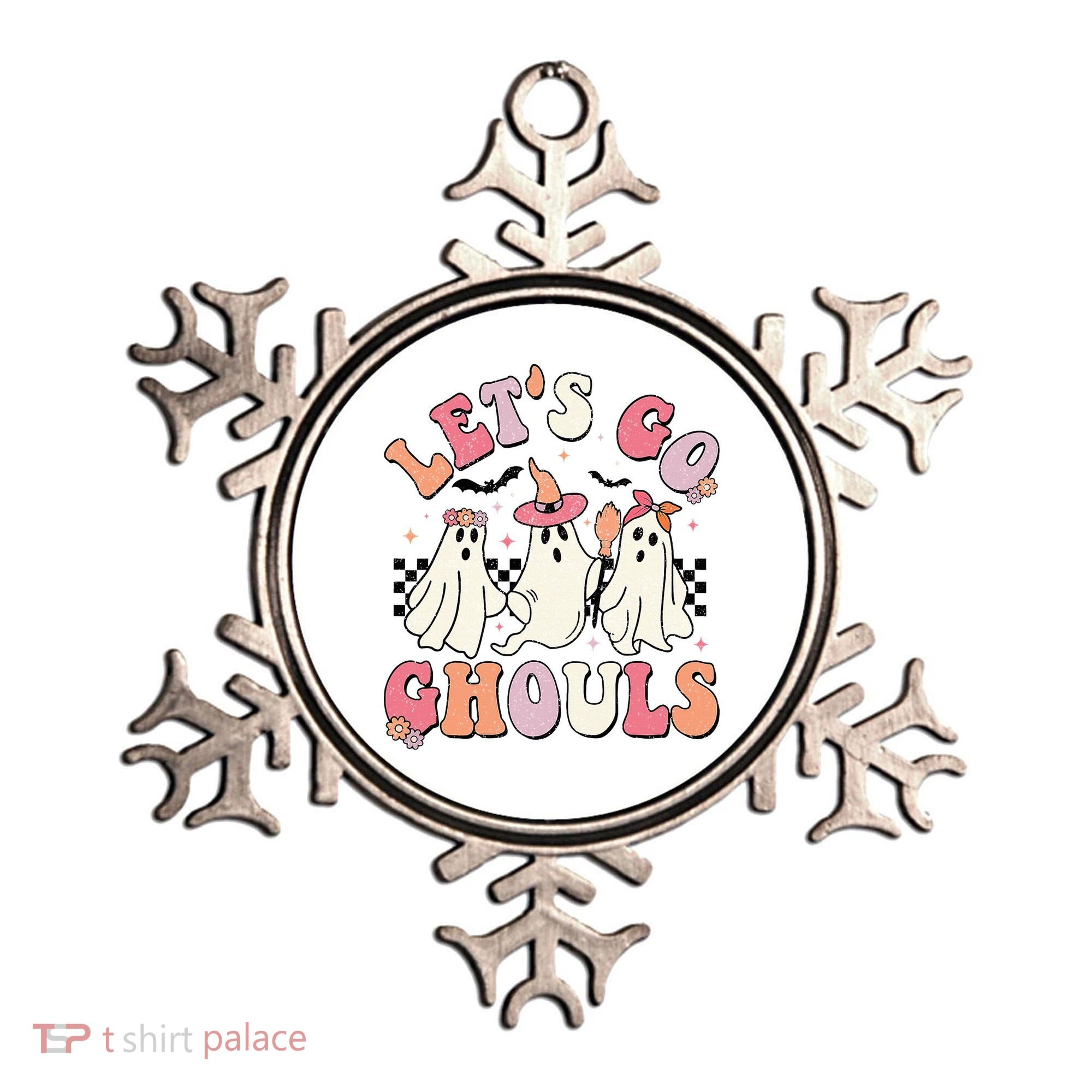 LetS Go Ghouls Halloween Ghost Outfit Costume Ornament