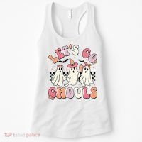 LetS Go Ghouls Halloween Ghost Outfit Costume Women's Tank Top thumb 0