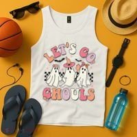 LetS Go Ghouls Halloween Ghost Outfit Costume Tank Top thumb 4
